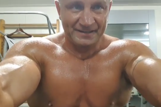 Mariusz Pudzianowski na siłowni