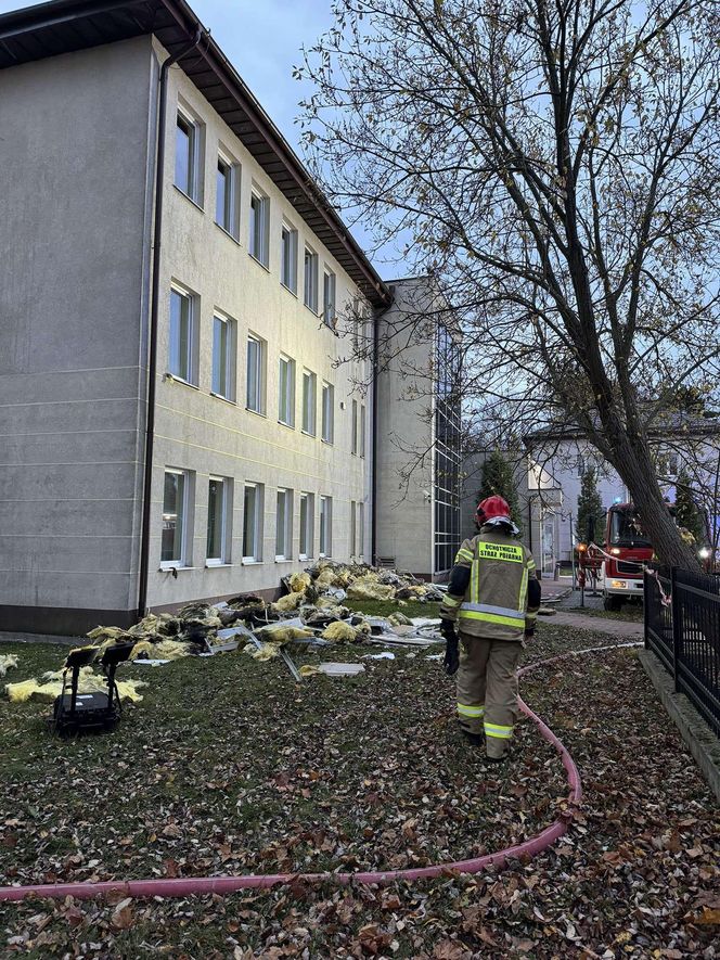 Pomorskie. Pożar Urzędu Skarbowego w Kartuzach