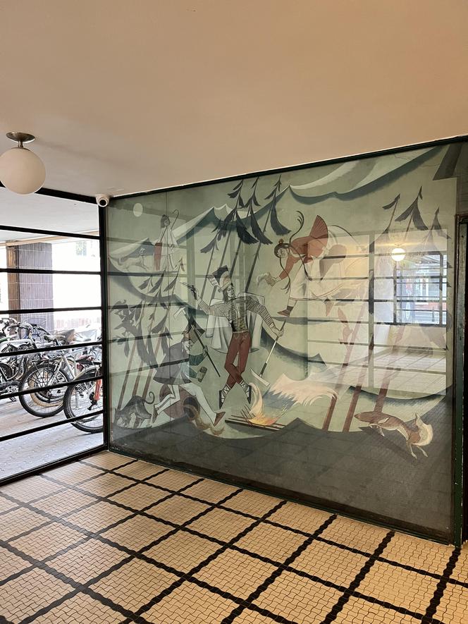 Malowidło Zofii Stryjeńskiej w Domu Wedla w Warszawie - zdjęcia