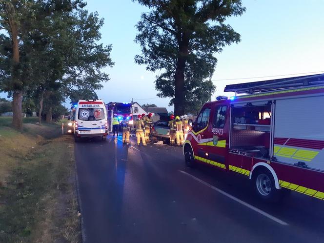 Tragiczny wypadek pod Mogilnem! Zginął kierowca i pasażerka