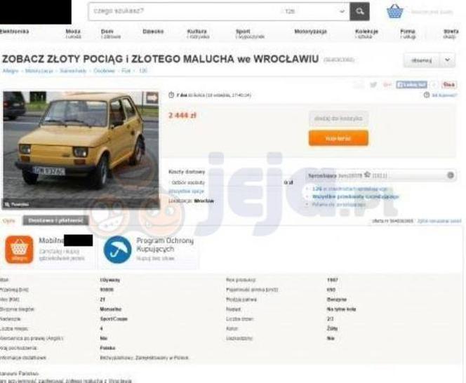 Złoty pociąg maluch