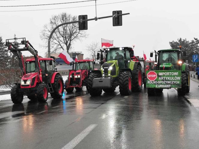 Protest rolników w naszym regionie 