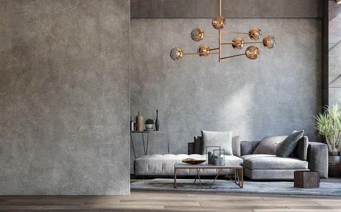 Salon w stylu industrialnym 