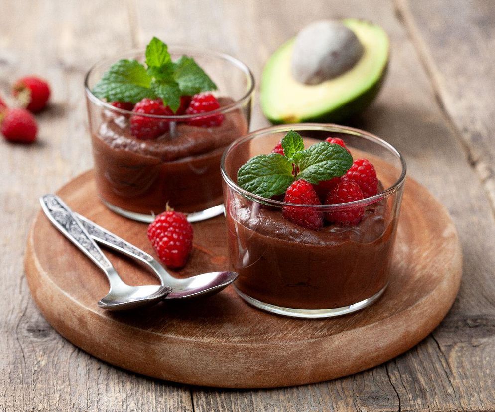 wegański czekoladowy pudding z awokado