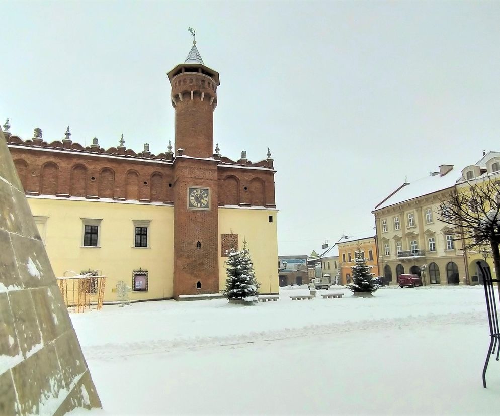 Rynek Tarnów zima