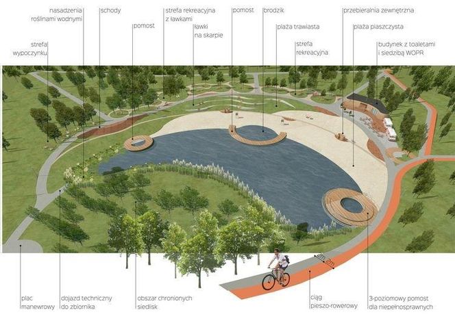 Park Centralny przed wielką zmianą! Zobacz, gdzie powstanie kąpielisko