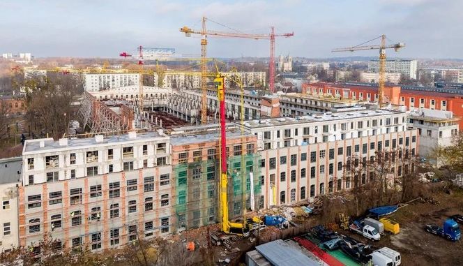 Trwają prace na terenie Widzewskiej Manufaktury WIMY