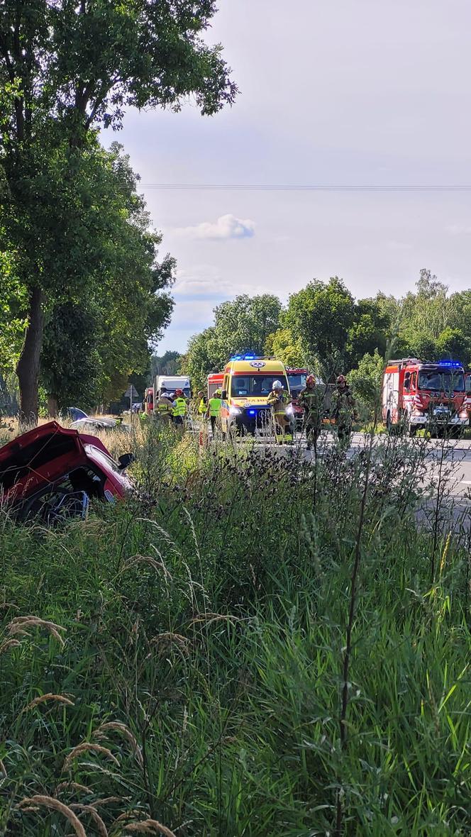 Wpadek na DK2 w pobliżu Zbuczyna