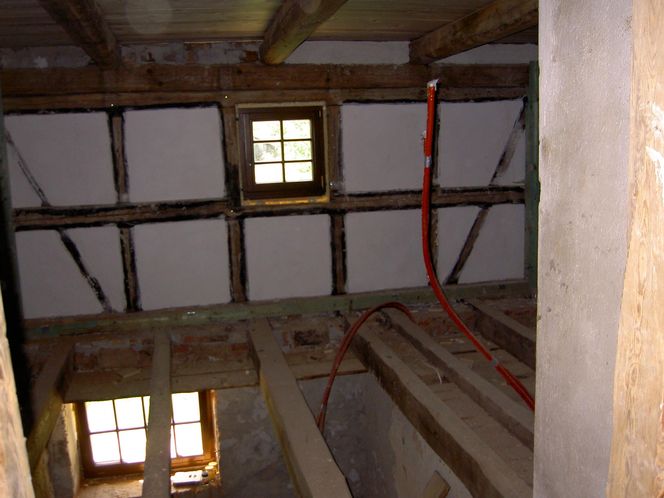 Remont domu szachulcowego w Płóczkach Górnych (Dolny Śląsk)