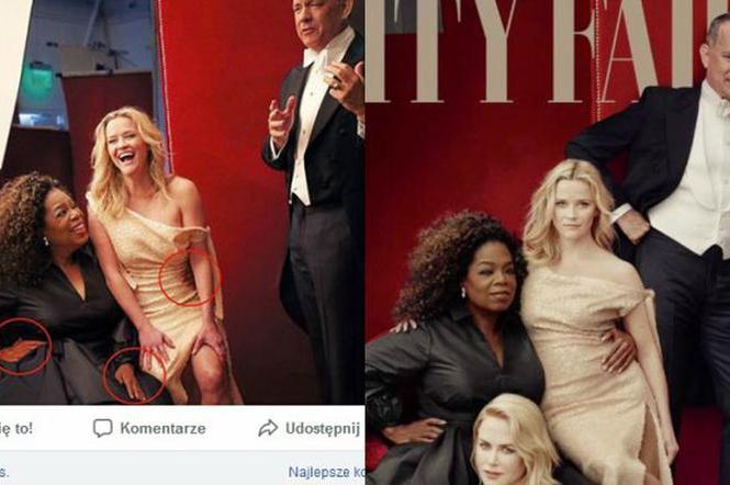 Vanity Fair - wpadka na okładce - Oprah Winfrey ma 3 ręce