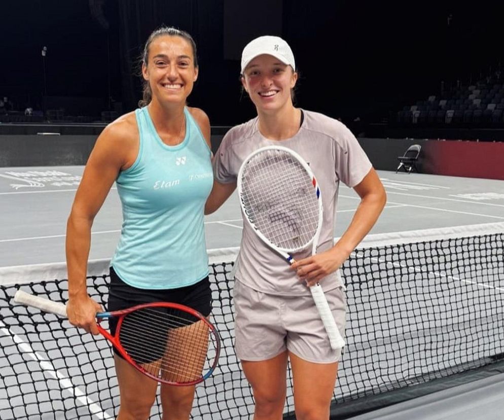 Caroline Garcia i Iga Świątek