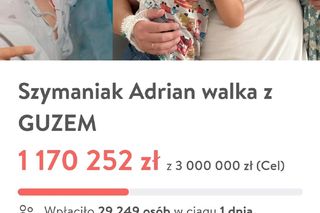 Żona chorego Adriana ze ŚOPW zaapelowała o pomoc. Na koncie zbiórki w dobę zebrano ponad milion!