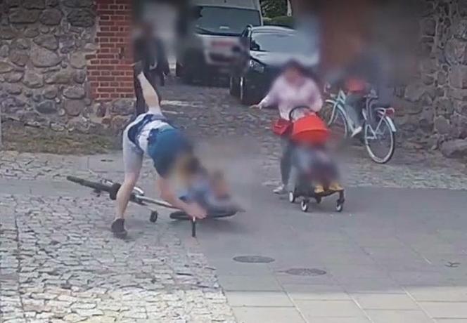 Rozpędzony rowerzysta potrącił dziewczynkę. Grozi mu ogromna grzywna [WIDEO]
