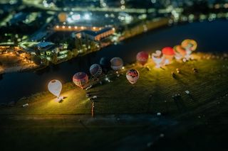 Balonowe Świętokrzyskie w Pińczowie. Nocne pokazy balonów skradły serca! Wielka fiesta zachwyciła tysiące!