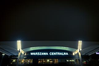 Warszawa Centralna nocą