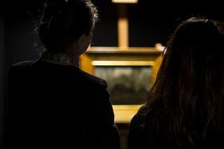 Obraz Vincenta van Gogha  „Wiejskie chaty pośród drzew” 