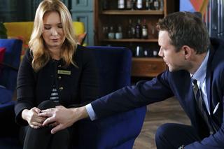 Barwy szczęścia, odc. 2809: Bruno (Lesław Żurek). Karolina (Marta Dąbrowska)