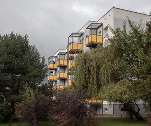 Blok przy Fredry 7 w Katowicach po termomodernizacji