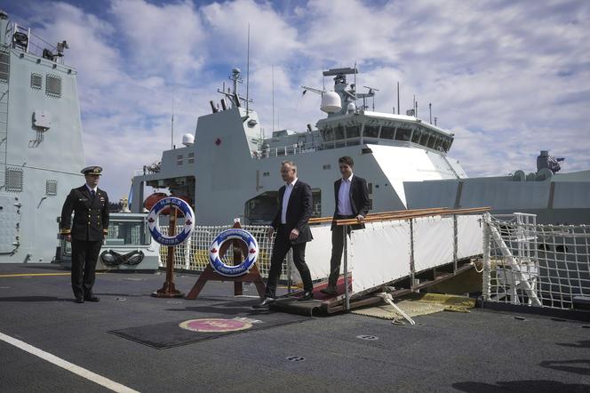 Prezydent RP Andrzej Duda i premier Kanady Justin Trudeau. Spotkanie z Premierem Kanady w bazie marynarki wojennej Canadian Forces Base Esquimalt