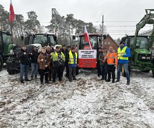 Protest rolników w woj. warmińsko-mazurskim (9.02.2024)