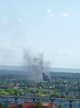 Pożar przy ulicy Wiosennej w Starachowicach