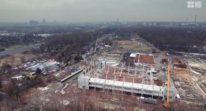 Stadion dla GKS Katowice rośnie jak na drożdżach. Zobaczcie postępy prac [WIDEO, ZDJĘCIA]