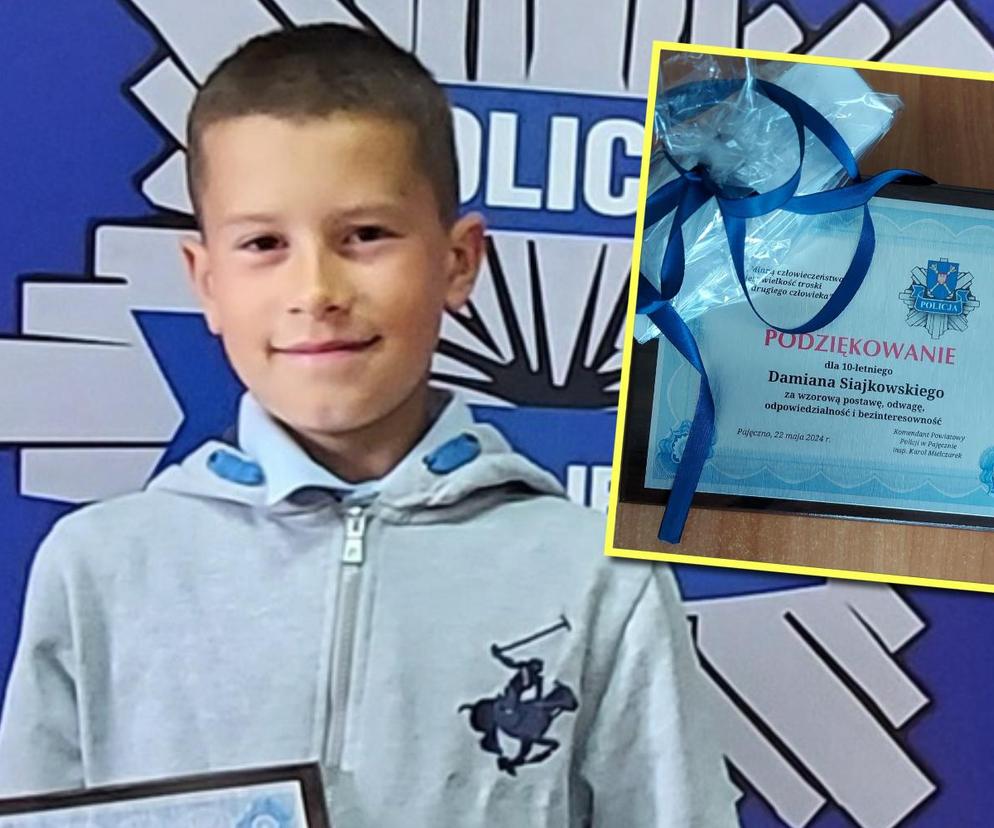 10-letni Damian uratował życie mężczyzny