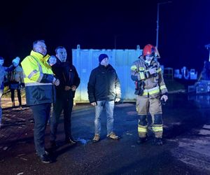 Pożar sortowni odpadów w Elblągu