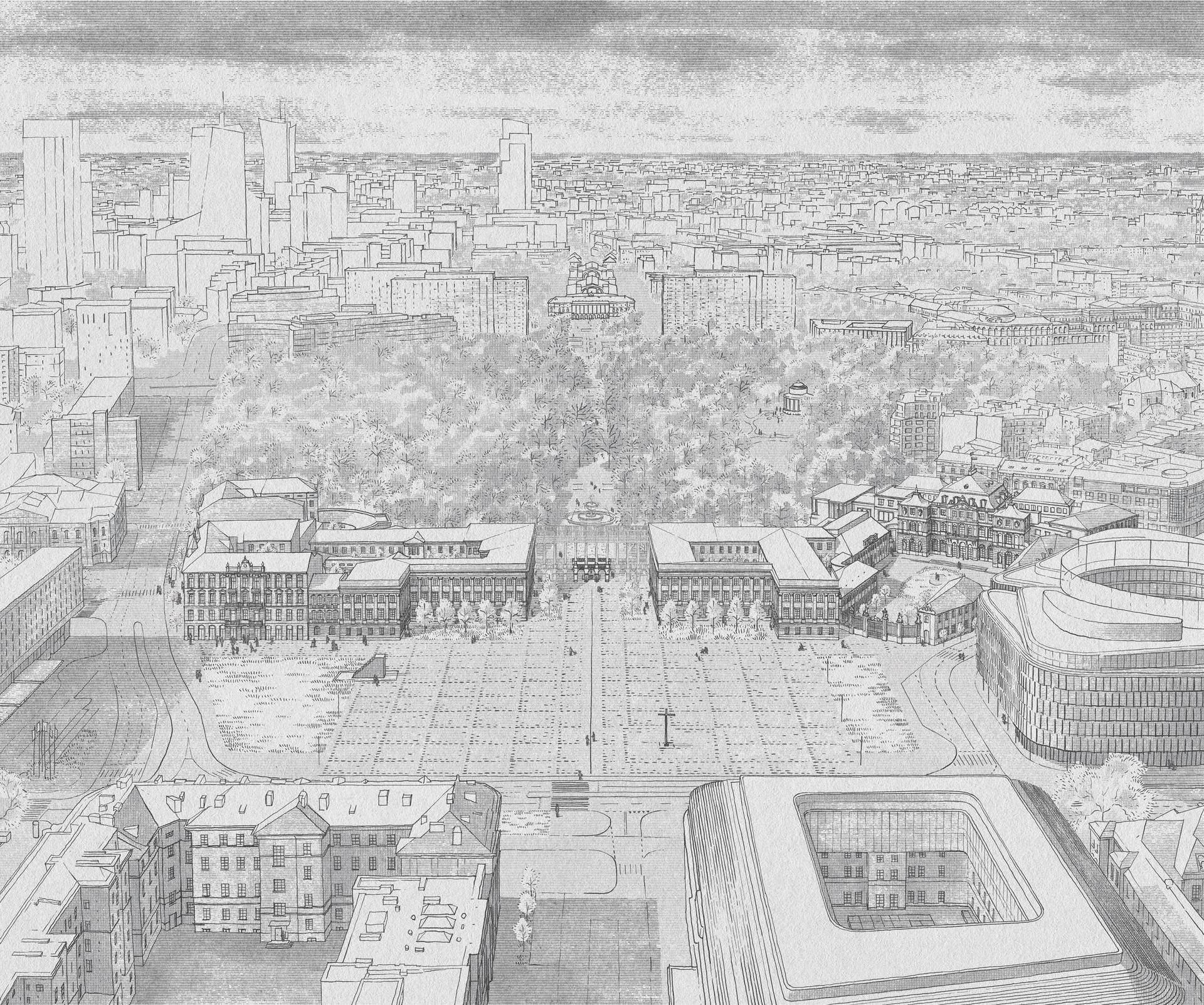 Odbudowa Pałacu Saskiego według LAN oraz P2PA