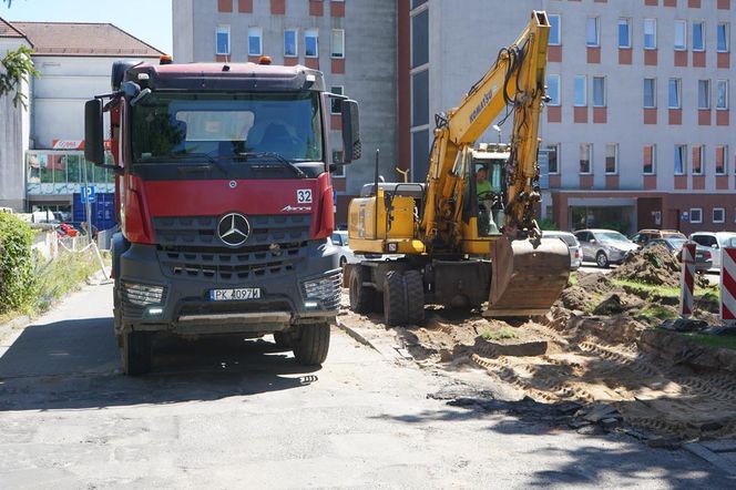 Utrudnienia przy szczecineckim szpitalu. Trwa remont przy Kilińskiego [FOTO]