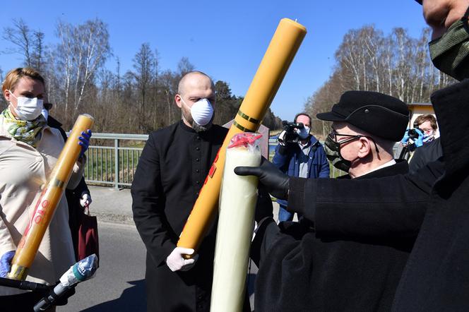 Symboliczna wymiana paschałów na granicy w Świnoujściu