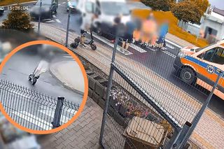 12-latek na hulajnodze wpadł pod dostawczaka. Szokujące nagranie z Lubawy 