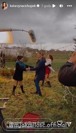 M jak miłość. Kinga (Katarzyna Cichopek), Piotrek (Marcin Mroczek), Paweł (Rafał Mroczek), Franka (Dominika Kachlik)