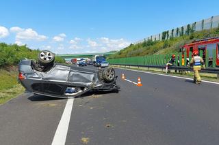 Dachowanie na 499 km A4