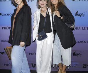 Racewicz w skórze, Steczkowska w kwiatach, a Żukowska w bieli! Taka ścianka to rzadkość!