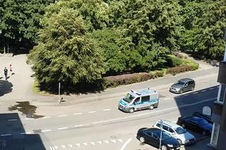 Policyjny konwój w Katowicach