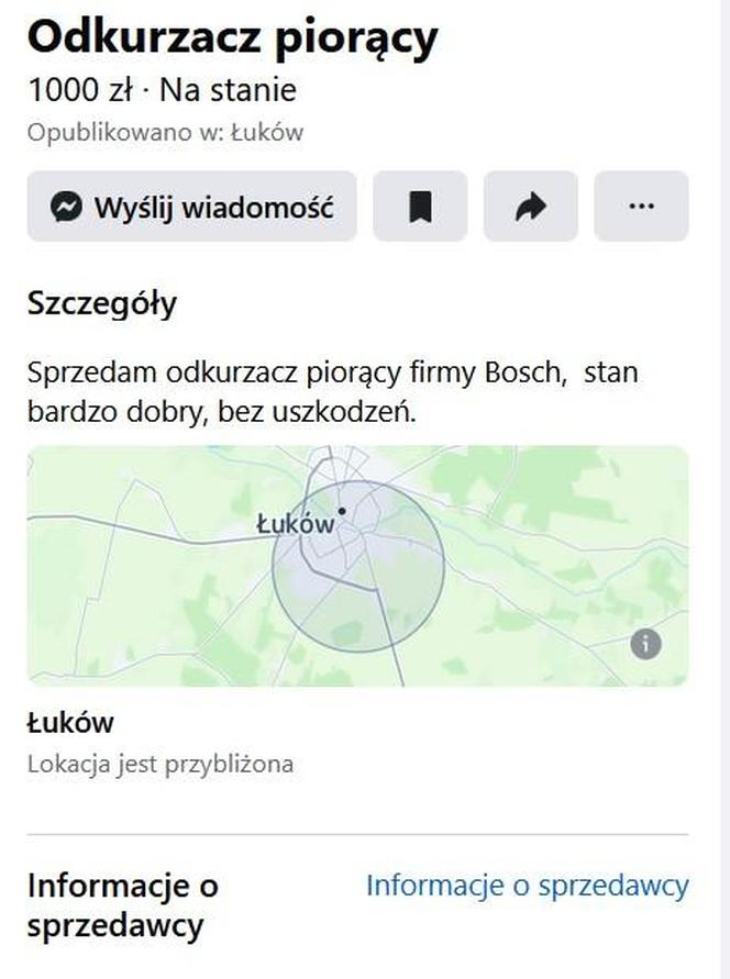 Powiat łukowski: sprzedaż odkurzacza w sieci zakończyła się stratą 11 tys. zł!