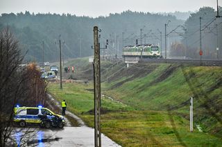 Akt dywersji na torach kolejowych