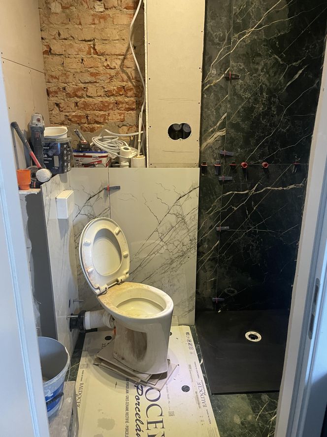 Łazienka w trakcie remontu