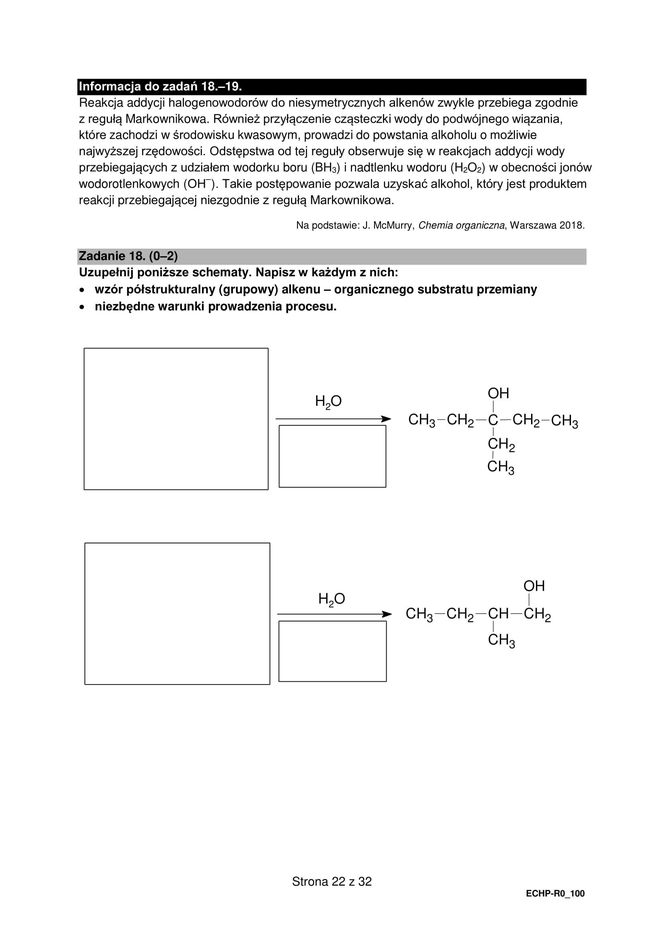 Matura 2025 chemia rozszerzona - arkusz CKE 16.05.2025 - Formuła 2015
