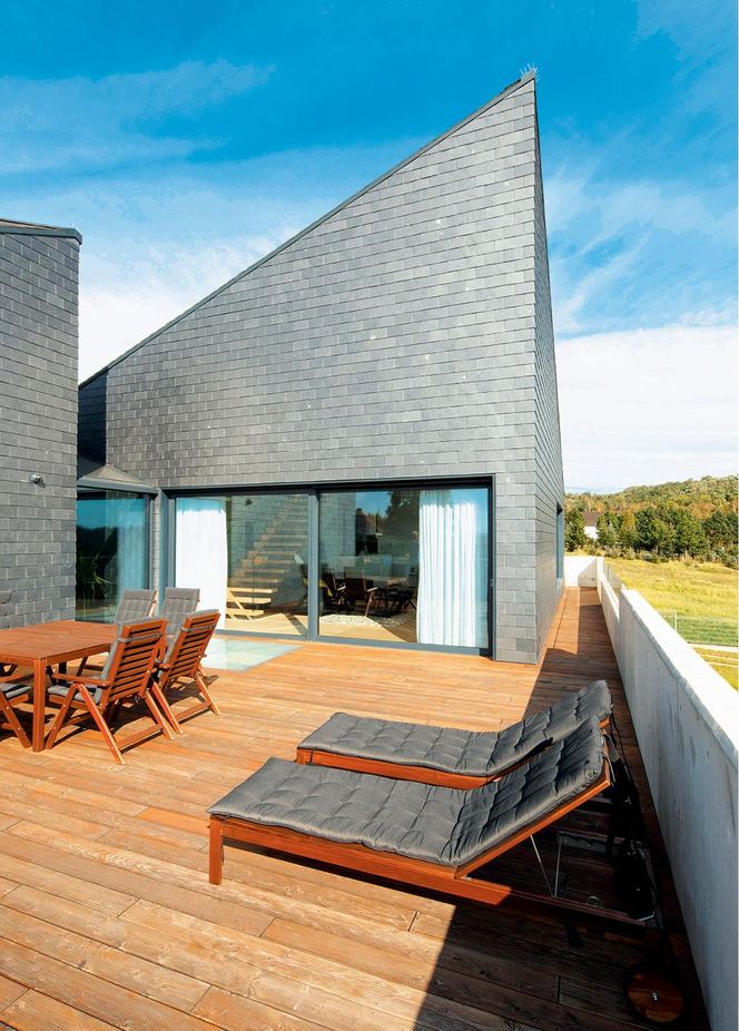 Nietypowe bryła i wnętrza śląskiego domu