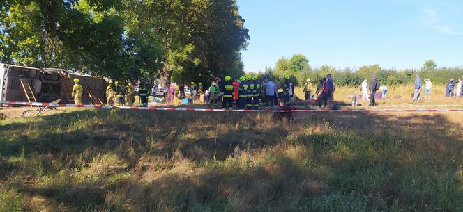 Katastrofa białoruskiego autokaru pod Mińskiem Mazowieckim. Są ranni