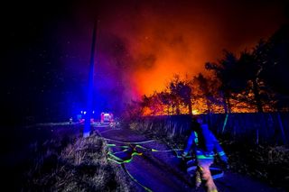 Tragiczny pożar domu na Mazurach. Zginęła kobieta