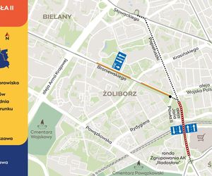 Żoliborz i Bielany odcięte od tramwaju Remont torowiska na wiadukcie 