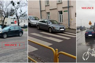 „Mistrzowie parkowania” uwiecznieni na zdjęciach. Chełmska straż miejska opublikowała niechlubny ranking