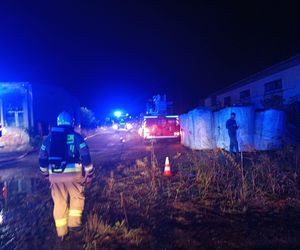 Kalej. Pożar hali produkcyjnej choinek sztucznych