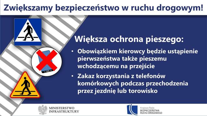 Nowe przepisy. Zwiększenie bezpieczeństwa w ruchu drogowym