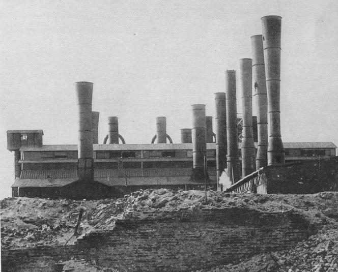 Elektrownia Powiśle w 1945 r.