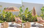 Parasol na balkon w bloku