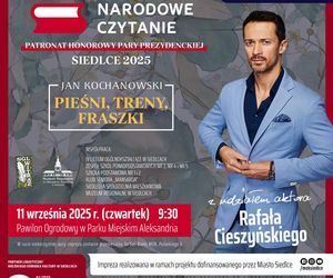Narodowe Czytanie z Rafałem Cieszyńskim już 11 września w Siedlcach